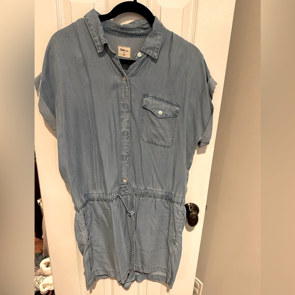 Gap Blue Denim Romper